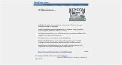 Desktop Screenshot of bencom.de