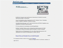 Tablet Screenshot of bencom.de