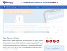 Tablet Screenshot of bencom.nl